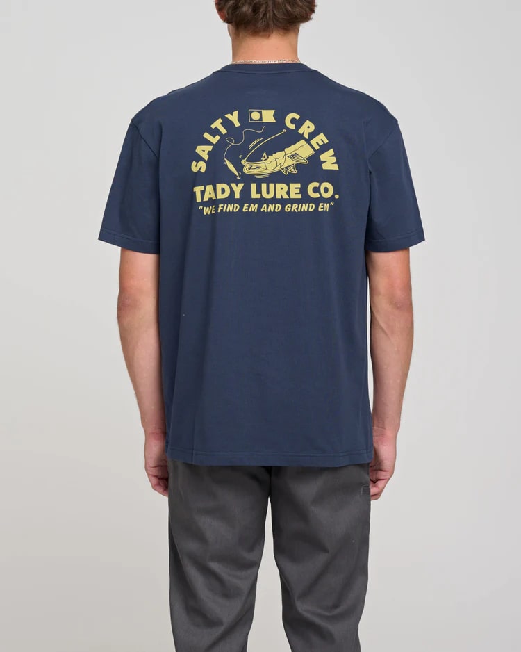 Salty Crew Tady Lure Co. Pocket T-Shirt - Comfortable Fishing & Outdoor Casual Wear for Men