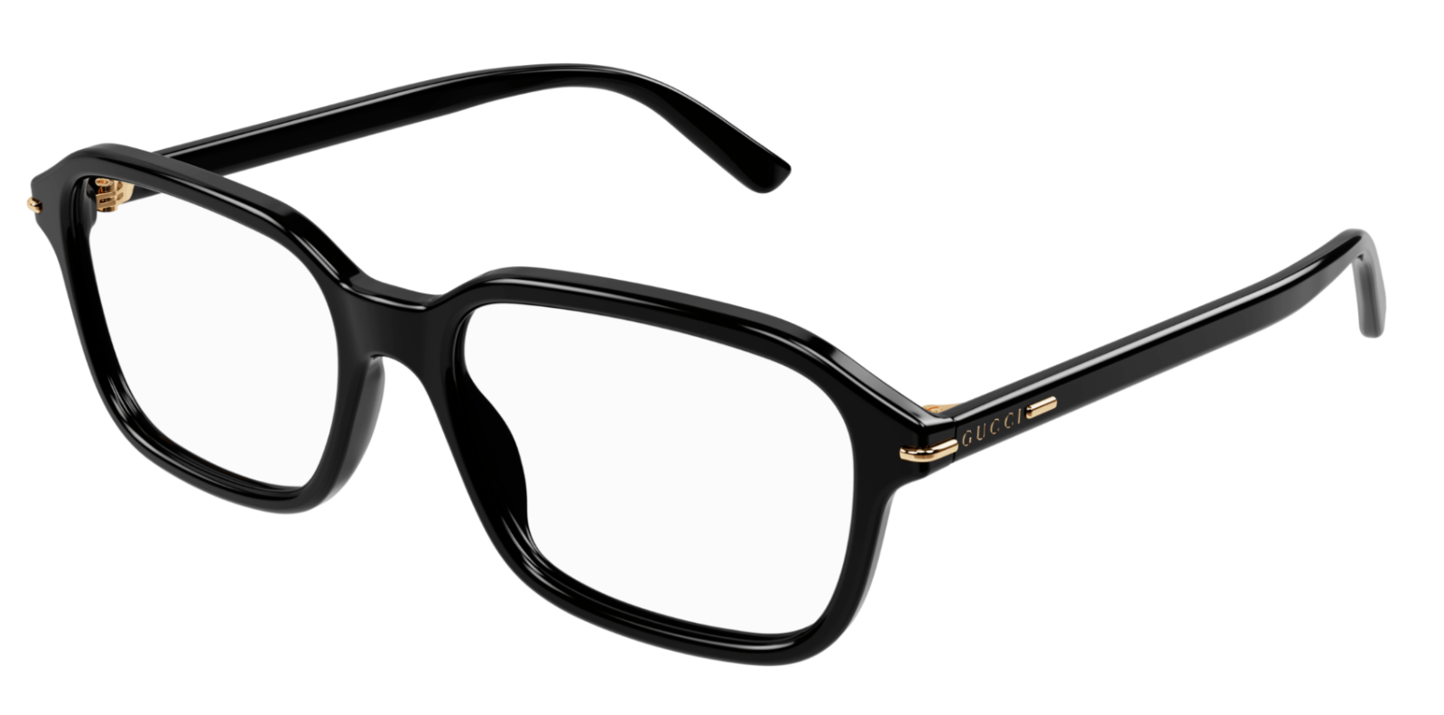 Gucci GG1446O 001 Black Rectangular Men's Eyeglasses - Premium Designer Sunglasses for Men, UV Protection, Lightweight Frame | Perfect for Driving, Outdoor Activities & Fashion Accessories