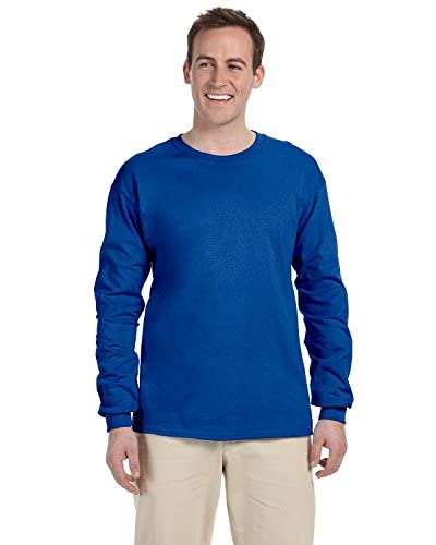Fruit of The Loom Men's Original Long Sleeve T-Shirt - Soft Cotton Crewneck Shirt for Casual Wear, Work & Everyday Comfort | Machine Washable