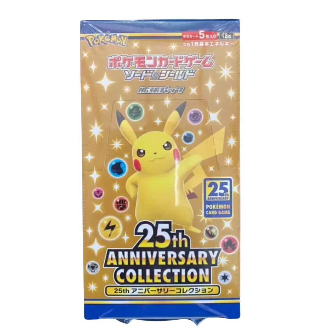 Pokemon TCG 25th Anniversary Expansion Collection Box S8a - Perfect for Collectors, Battles & Gifts