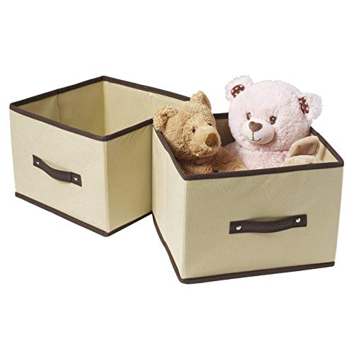 Ziz Home Foldable Fabric Storage Bins Set of 2 - 11.2