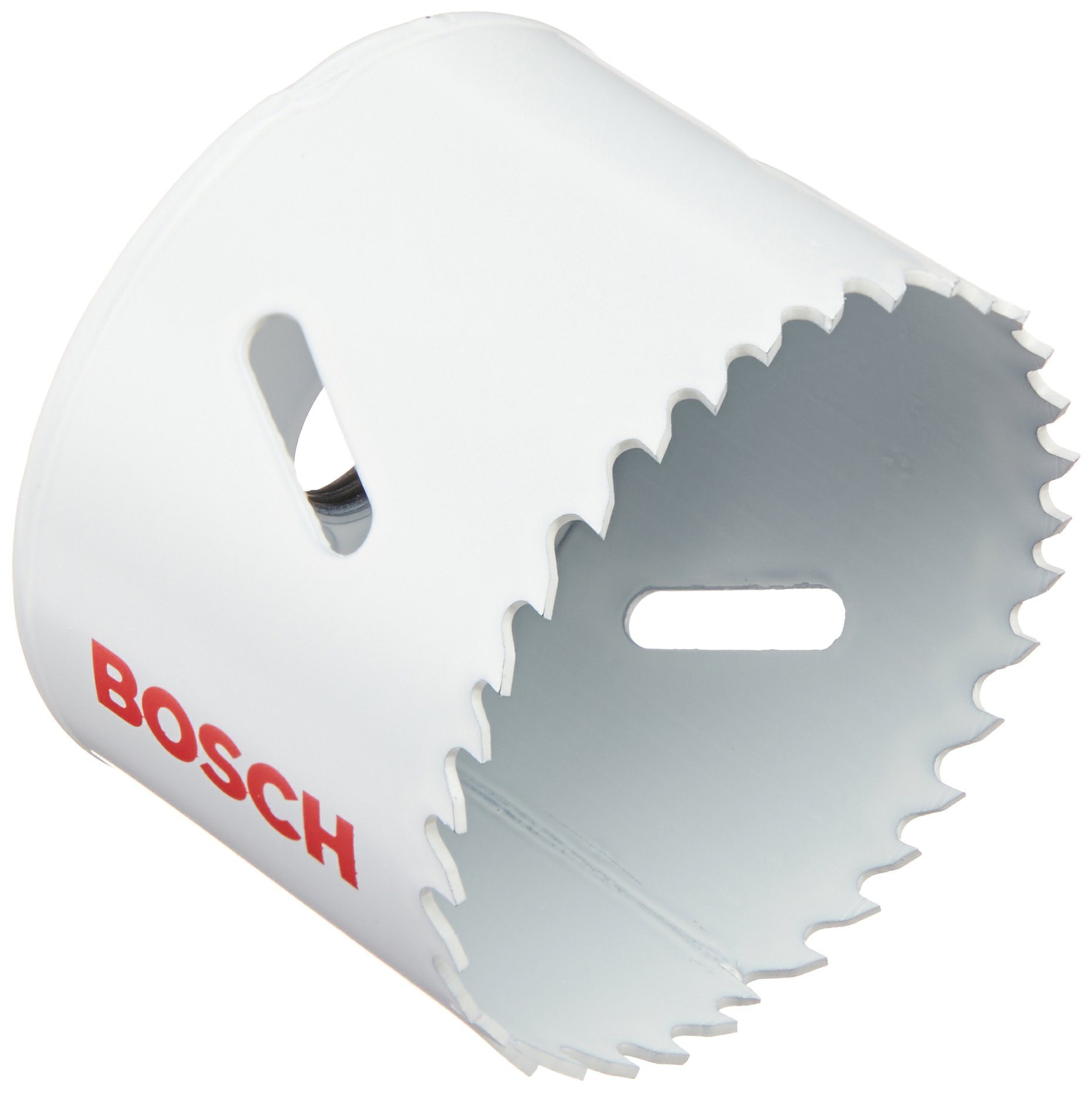 BOSCH HB250 2-1/2 Inch Bi-Metal Hole Saw with Premium Teeth - Ideal for Wood, Metal & Plastic Cutting - Perfect for DIY Projects & Professional Construction Work