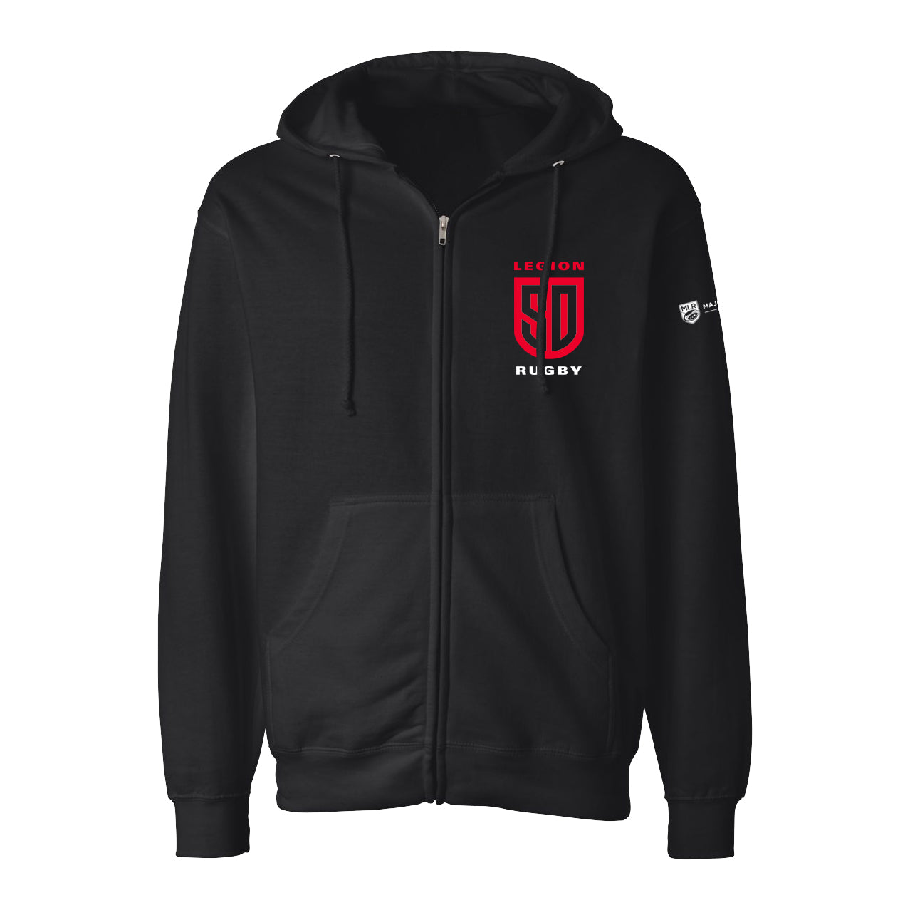 SD LEGION Shield Zip Hoodie for Men & Women - Lightweight Fleece Pullover with Front Pockets - Perfect for Outdoor Activities, Gym & Casual Wear