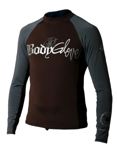 Body Glove Basic Deluxe Long Sleeve Rash Guard - UPF 50+ Sun Protection Swim Shirt for Men & Women - Perfect for Surfing, Swimming, Beach & Water Sports