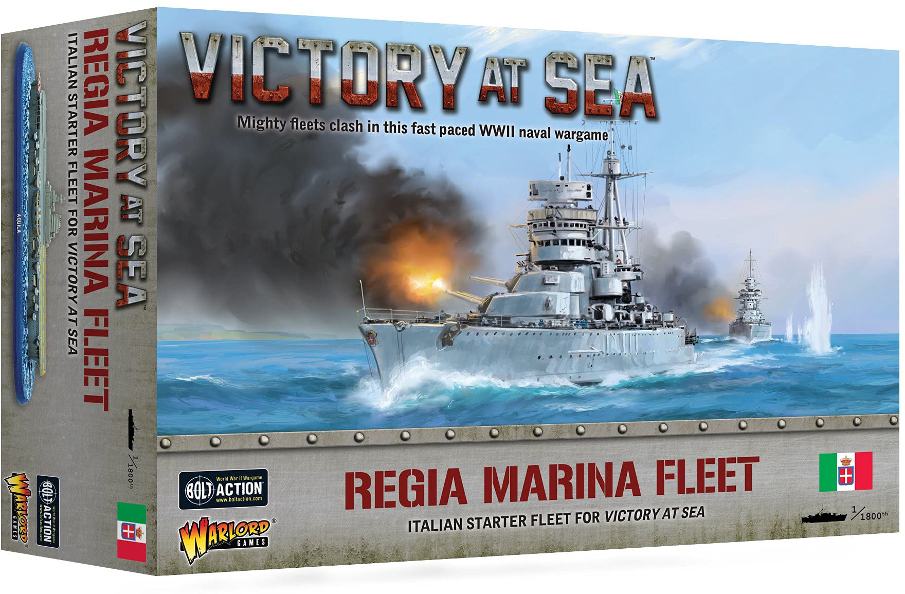 Victory at Sea: Regia Marina Fleet Box - Italian Navy Miniature Ship Collection for Wargaming & Historical Strategy Games | Perfect for Tabletop Battles & WWII Naval Warfare Enthusiasts