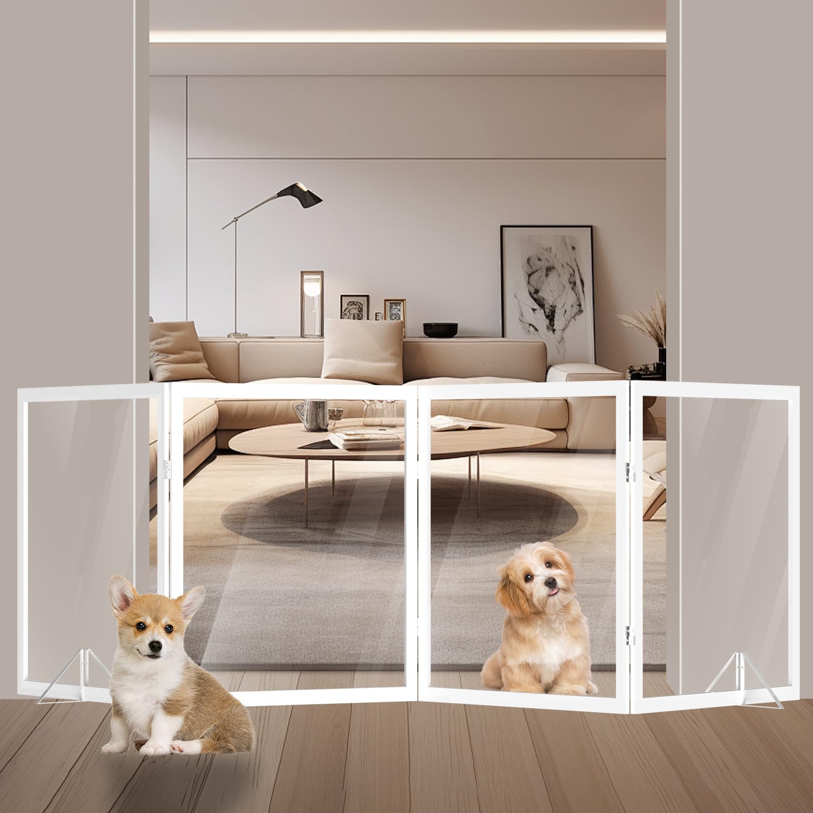 Clear Acrylic Pet Gate for Dogs - 31