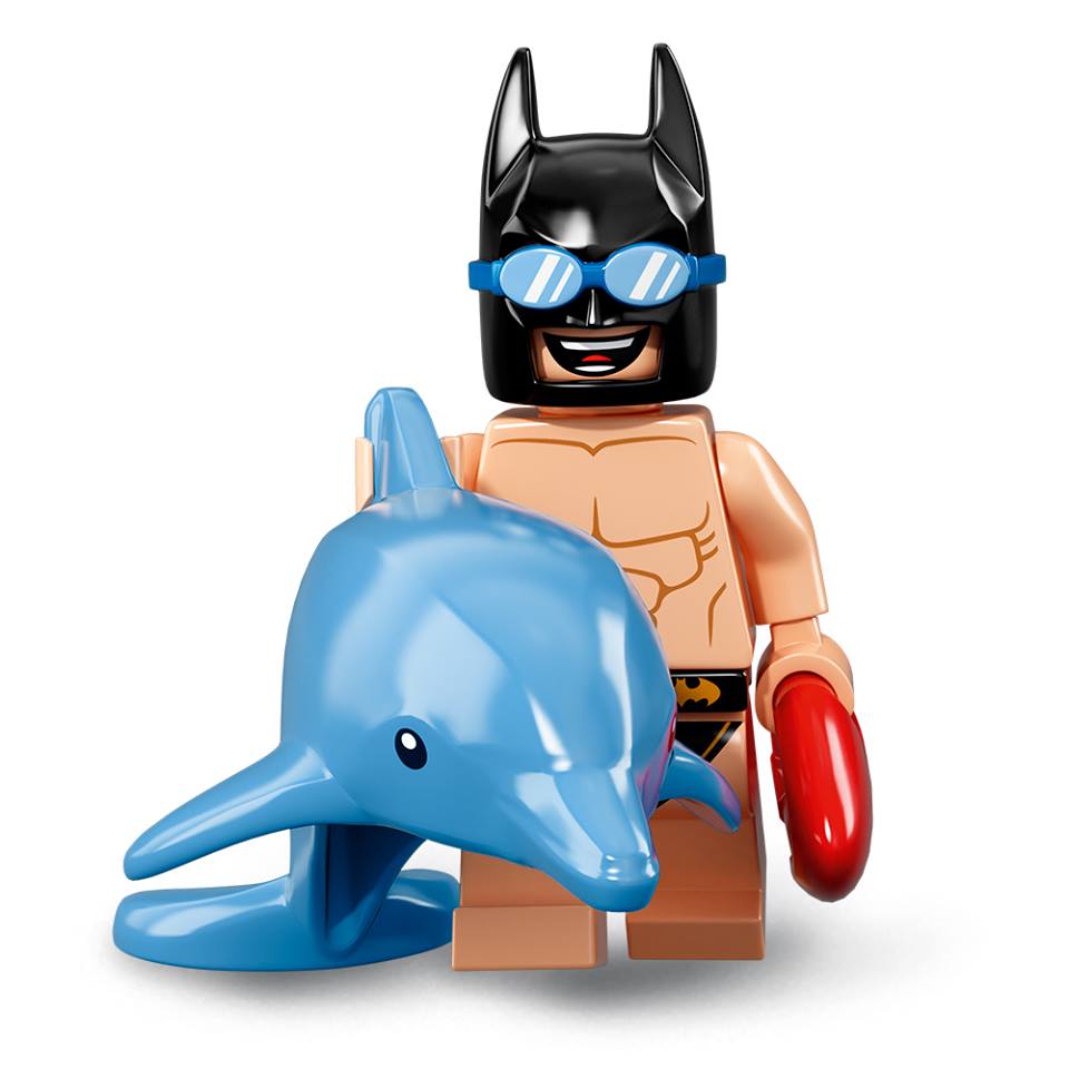 LEGO Batman Minifigure - The Batman Movie Series 2 Collectible Toy for Swimming Pool Play & Superhero Battles