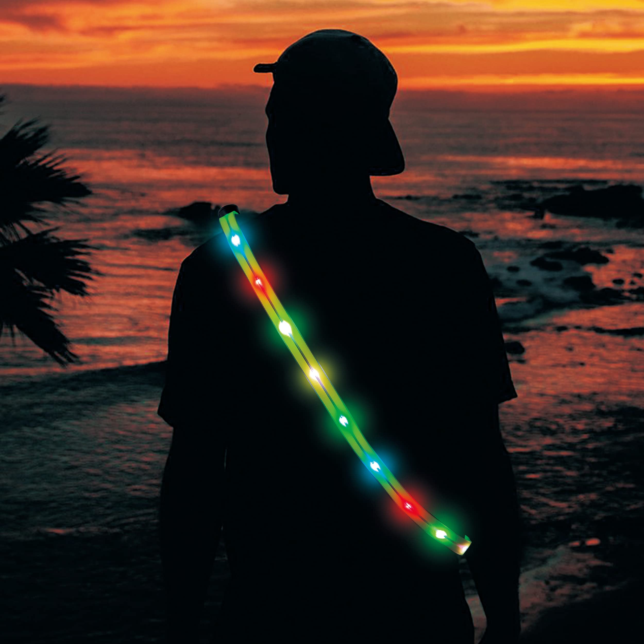 Running Lights for Runners - LED Light Up Vest with Reflective Sash, Shoulder Lights & Belt for Night Safety - Perfect for Jogging, Cycling, and Nighttime Outdoor Activities