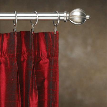Contemporary Metal Inside Mount Curtain Rod Set - 1 Inch Diameter, Matte Black Finish | Cassidy West | Perfect for Living Room, Bedroom & Home Decor