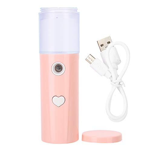 Rechargeable Nano Face Mister - 30ml Portable Mini Sprayer for Skin Hydration, Makeup Setting & Lash Extension Care | Pink Travel-Friendly Facial Mist for Dry Skin, Gym, Office & Airplane Use