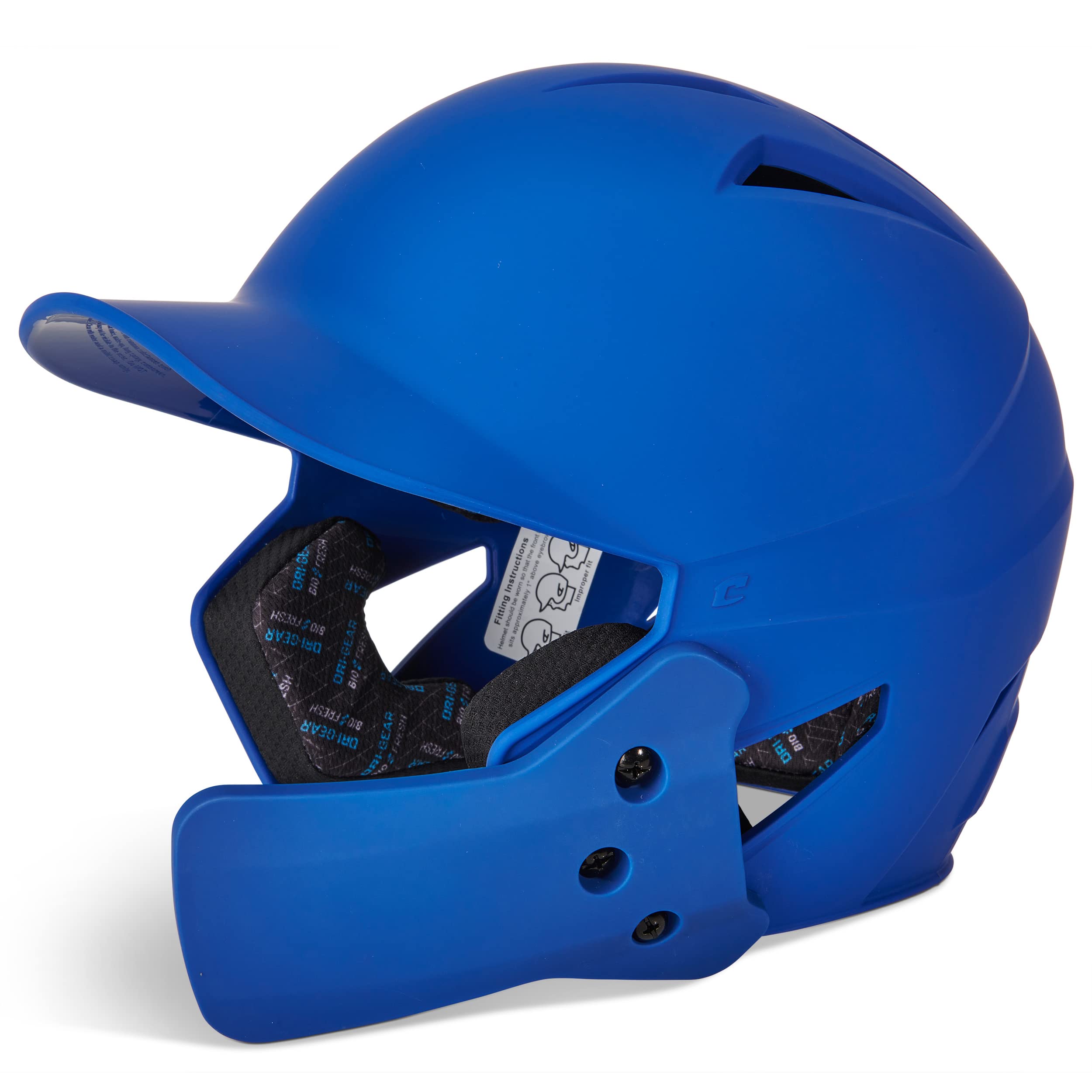 CHAMPRO HX Gamer Plus Baseball Batting Helmet with Reversible Jaw Guard - Youth & Adult Protective Gear for Baseball, Softball, and Training - Perfect for Games, Practice, and Safety