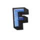 3D Alphabet Letter F - Small Size for DIY Crafts, Home Decor, Scrapbooking & Kids Learning Activities