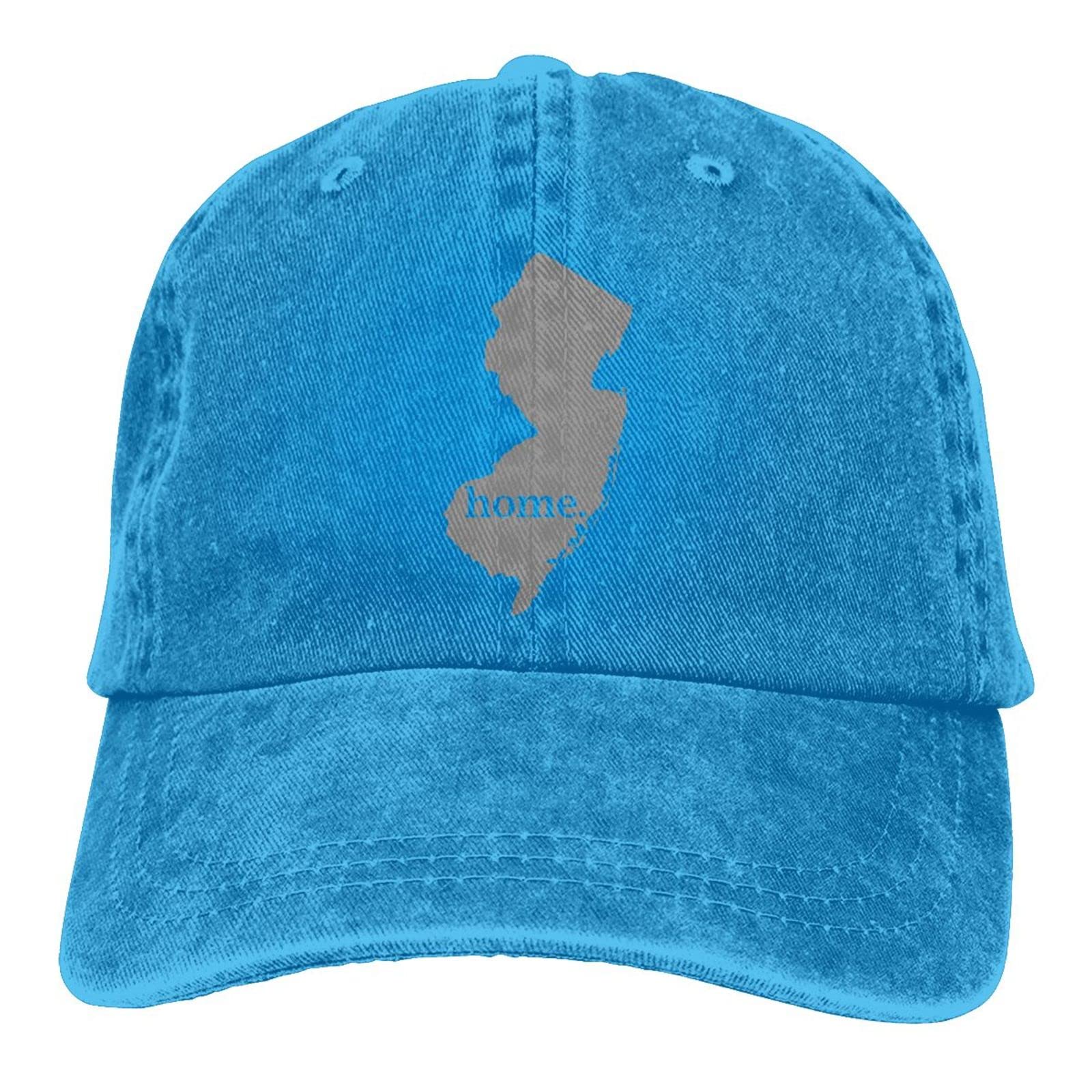 PLUANCEKN New Jersey Baseball Cap - Adjustable Denim Trucker Hat for Men & Women | Perfect for Outdoor Sports, Casual Wear & Dad Fashion