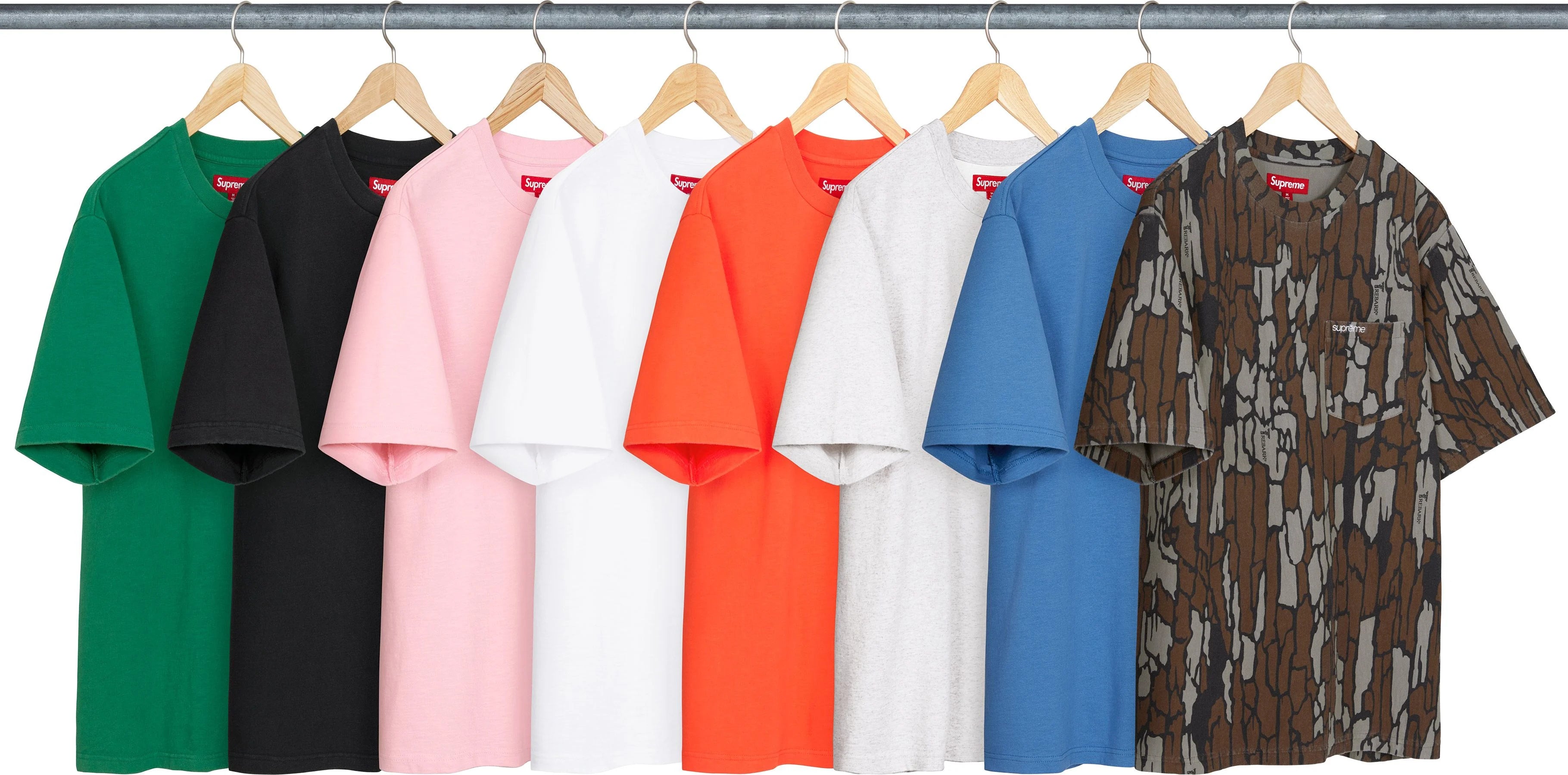 SUPREME 25SS Pocket Short Sleeve T-Shirt - Stylish Casual Wear for Street Fashion & Everyday Outfits