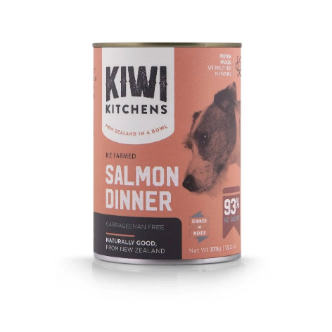KIWI KITCHENS Premium Salmon Canned Food for Adult Dogs - High Protein Grain-Free Wet Dog Food for Healthy Skin & Coat - Perfect for Mealtime, Training Treats & Senior Dogs