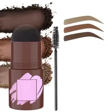 Best Powder Eyebrow Stamp Kit for Women & Men - 20g, Easy DIY Eyebrow Makeup for Natural Look, Perfect for Daily Use & Special Occasions