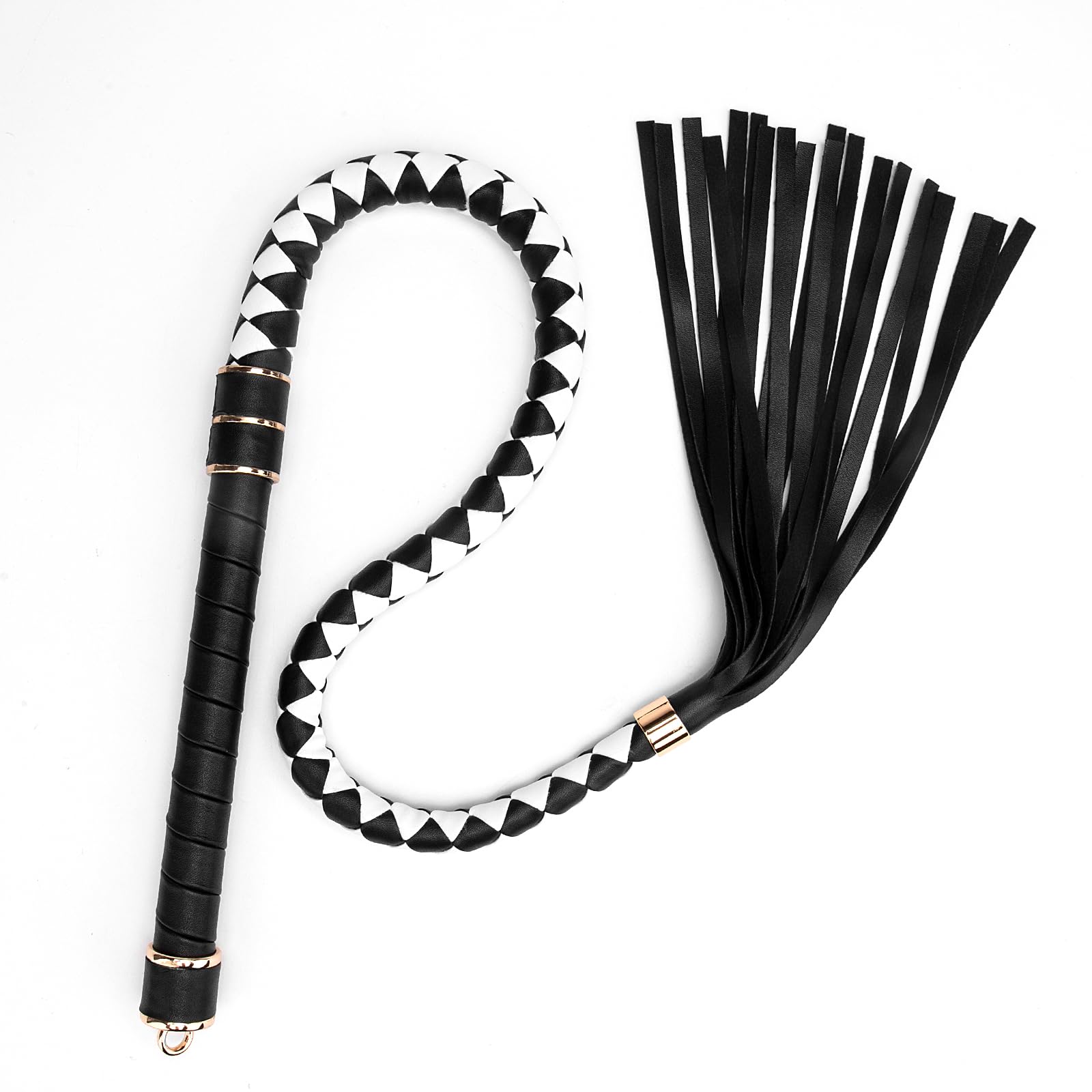Premium SM Leather Restraint Bondage Set for Couples - BDSM Role Play Kit with Training Whip & Teaser for Spanking, Flirting & Sensual Play - Perfect for Bedroom Bondage, Adult Games & Kinky Couples Night