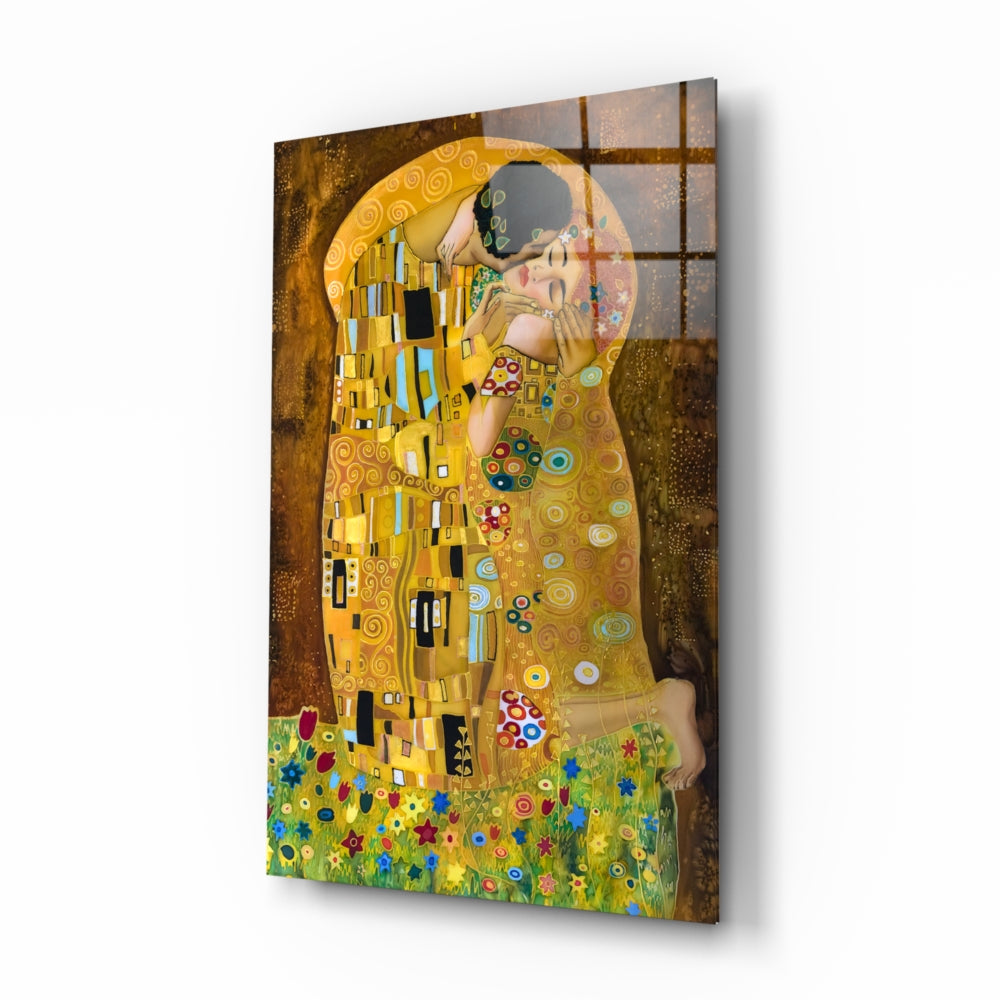 Gustav Klimt The Kiss - Famous Gold Leaf Art Print - Perfect for Home Decor, Office & Gift Giving