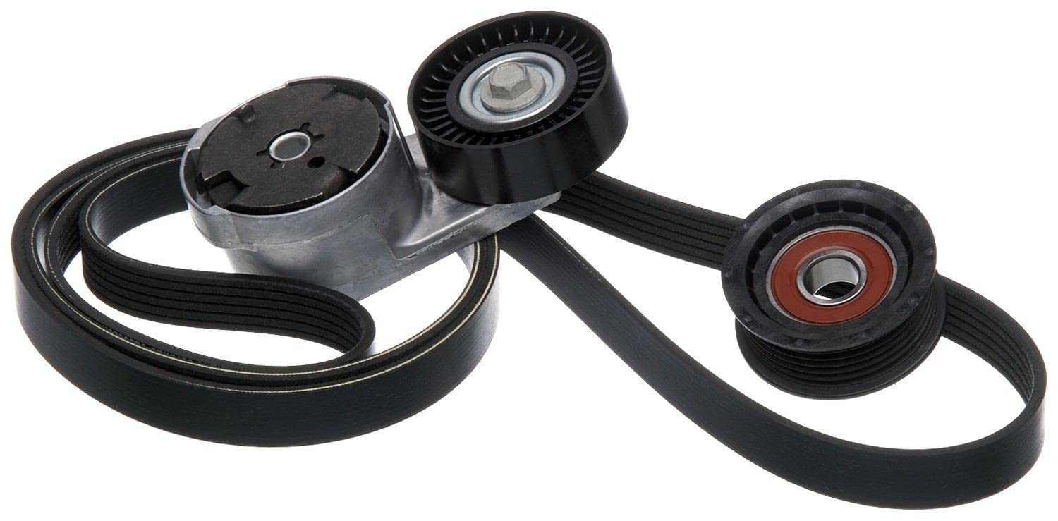 Serpentine Belt Drive Component Kit - Compatible with Jeep Wrangler, Cherokee & Grand Cherokee - Replacement Accessory Belt Drive System for Smooth Engine Performance - Ideal for Off-Roading, Daily Commuting & Vehicle Maintenance