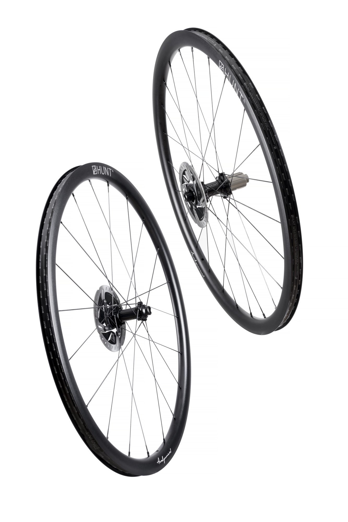 HUNT 34 Aero Wide Disc SL Wheelset - Lightweight Carbon Road Bike Wheels for Racing & Performance Cycling | Perfect for Triathlon, Time Trials & Road Racing