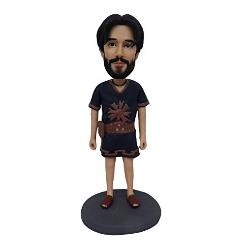 Custom Polymer Clay Bride & Groom Cake Toppers - Handmade Wedding Cake Decorations, Personalized Couple Figurines for Indian Weddings, Anniversary Gifts, Halloween Decor & Party Favors | Perfect for Wedding Cakes, Anniversary Celebrations, Halloween Parties and Home Decor