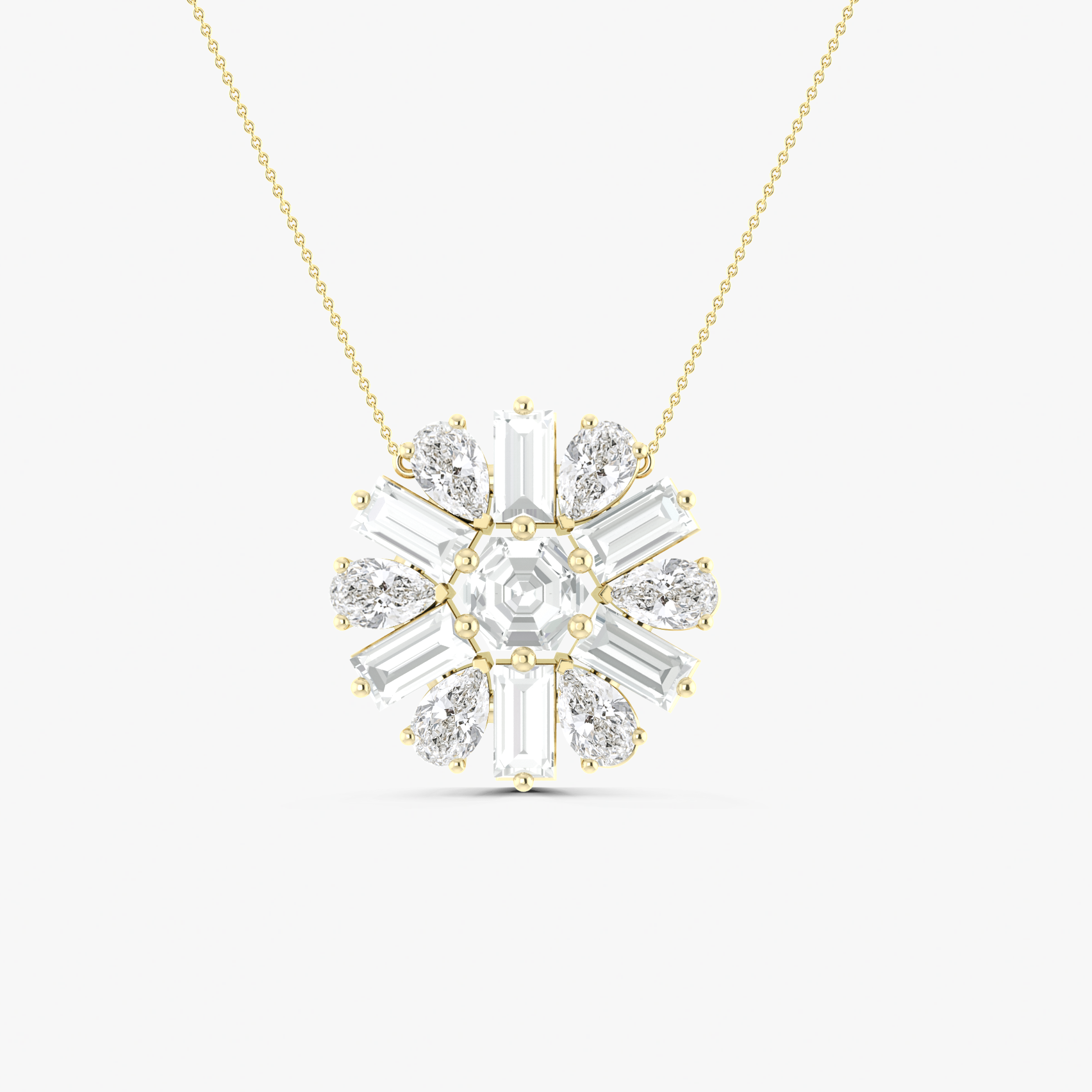Luxurious Zircon Simulated Diamond Round Pendant Necklace for Women - Elegant Jewelry Gift for Anniversary, Birthday & Special Occasions