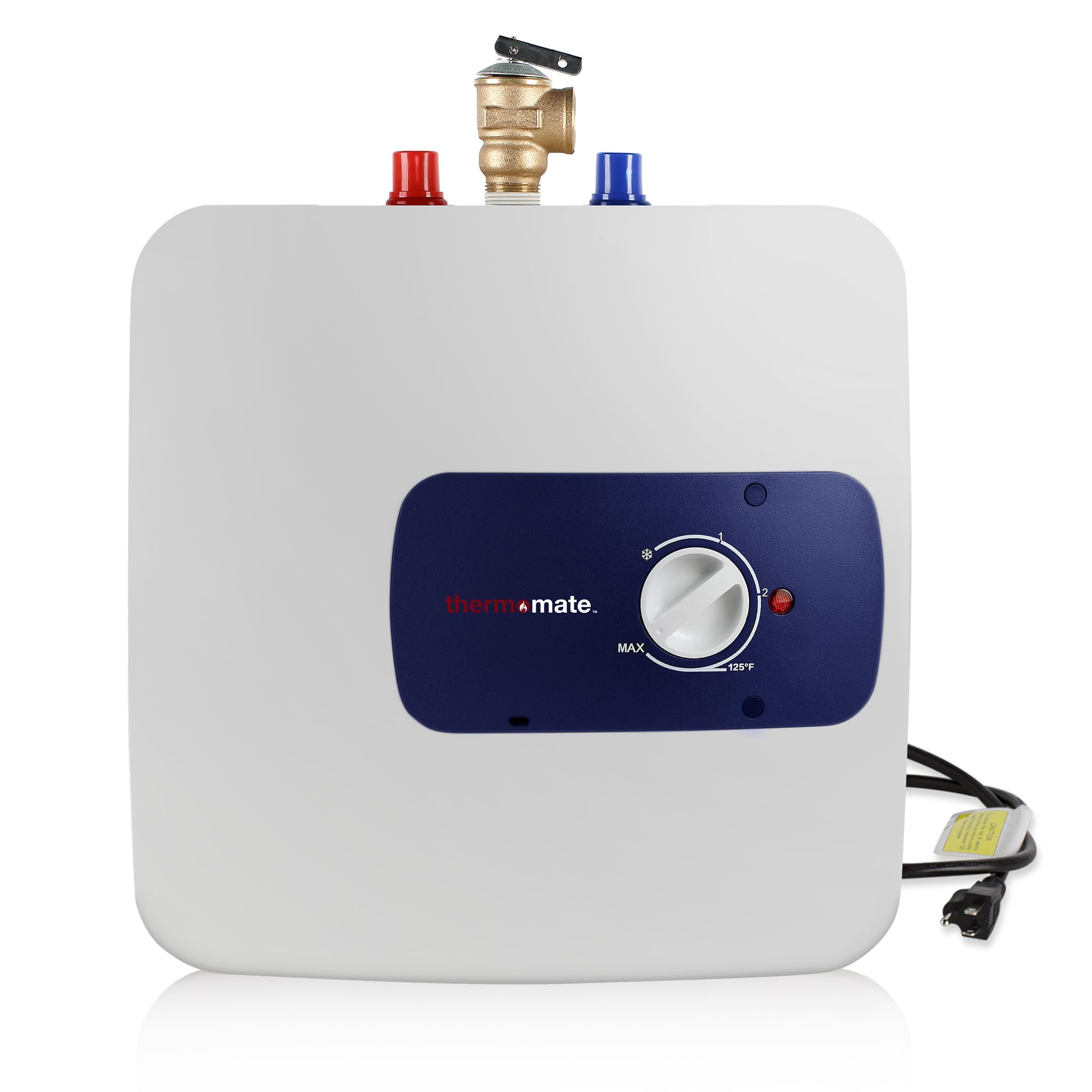 Thermomate 6.5 Gallon Electric Mini Tank Water Heater - 120V 1440W Instant Hot Water System for Kitchen, Bathroom & RV - Wall or Floor Mounted, UL Certified ES700 (Point of Use, Energy Efficient)