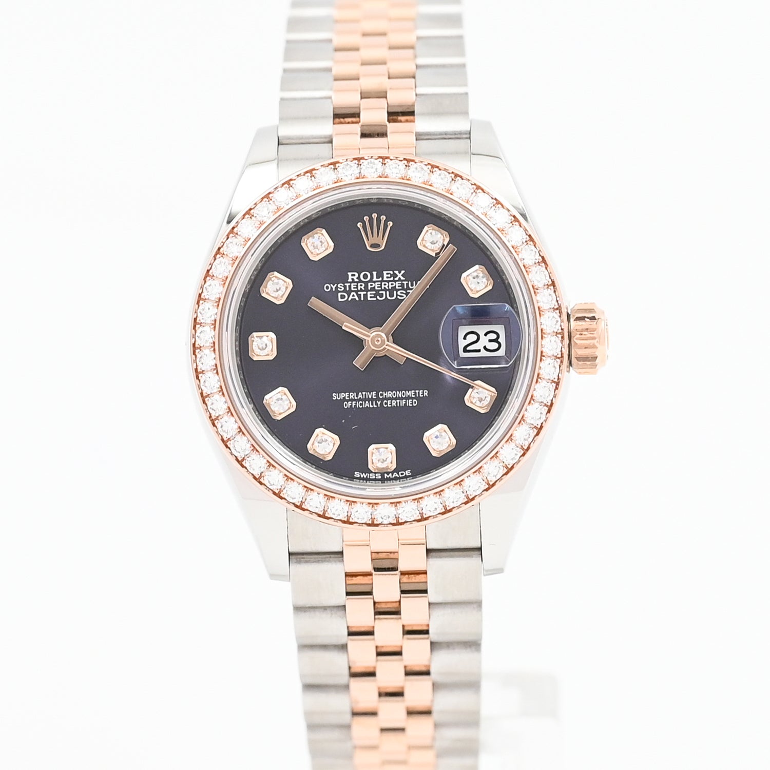 Rolex Datejust 28mm Women's Watch - Stainless Steel & Gold, Silver Dial (2017 Model) | Luxury Dress Watch for Business, Parties & Special Occasions