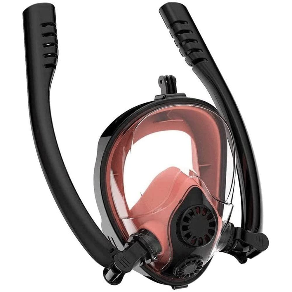 **MZLXDEDIAN Full Face Snorkel Mask for Adults - 180° Panoramic View, Anti-Fog & Anti-Leak Design with Camera Mount - Perfect for Snorkeling, Swimming, and Underwater Photography**