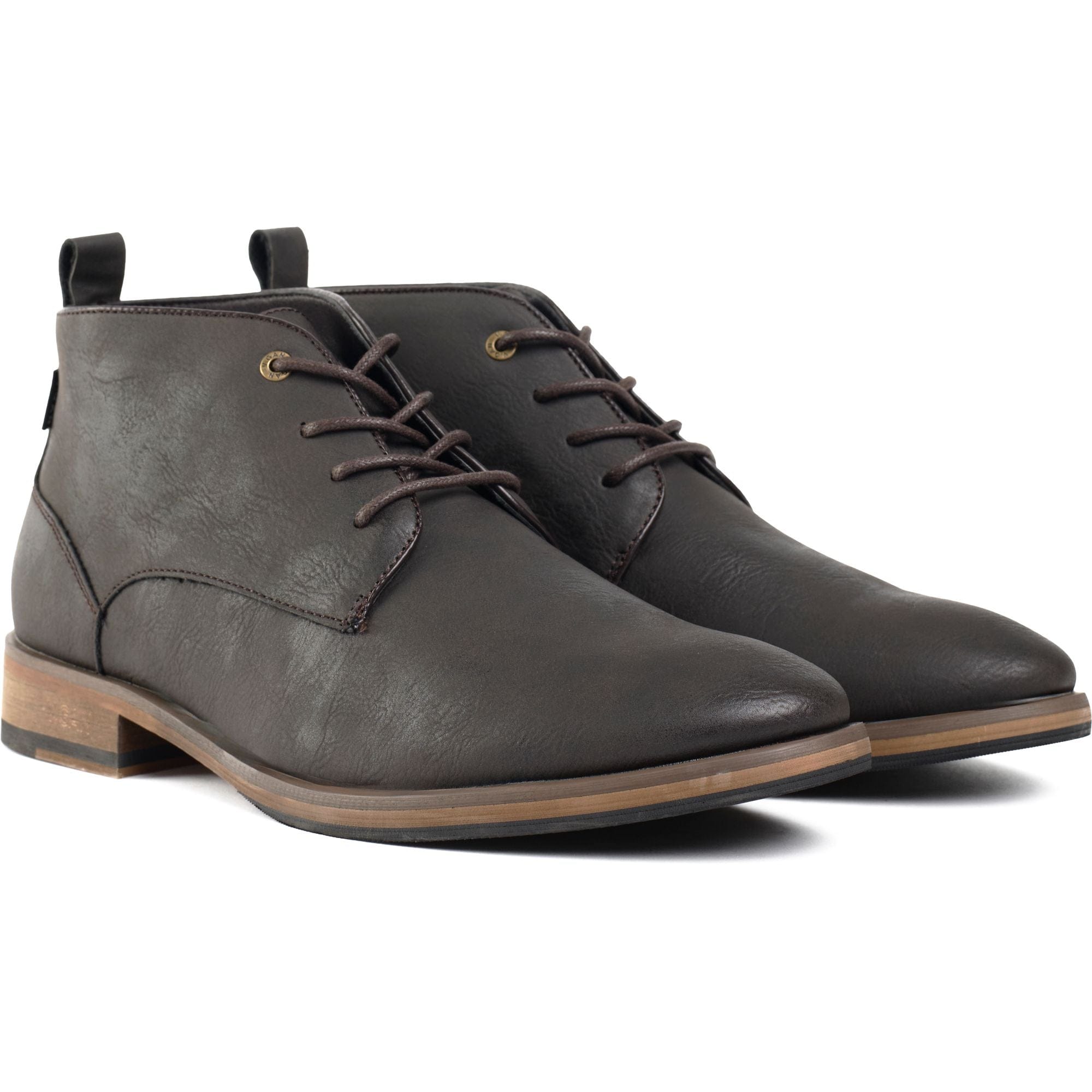 Goji 2 Men's Vegan Leather Chukka Boots - Brown | Comfortable & Stylish Eco-Friendly Shoes for Casual Wear & Outdoor Activities