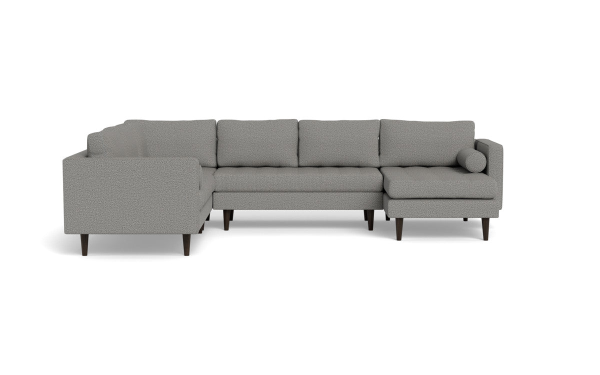 Ladybird 133 Corner Sectional Sofa with Right Chaise Lounge - Modern L-Shaped Couch for Living Room, Family Room & Home Theater