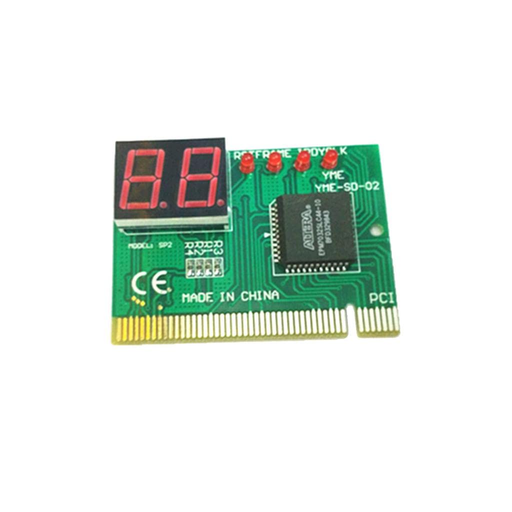 MJH 2 PCI Diagnostic Motherboard Analyzer - Professional Desktop PC Motherboard Tester for Hardware Troubleshooting | Ideal for Computer Repair Shops & IT Technicians