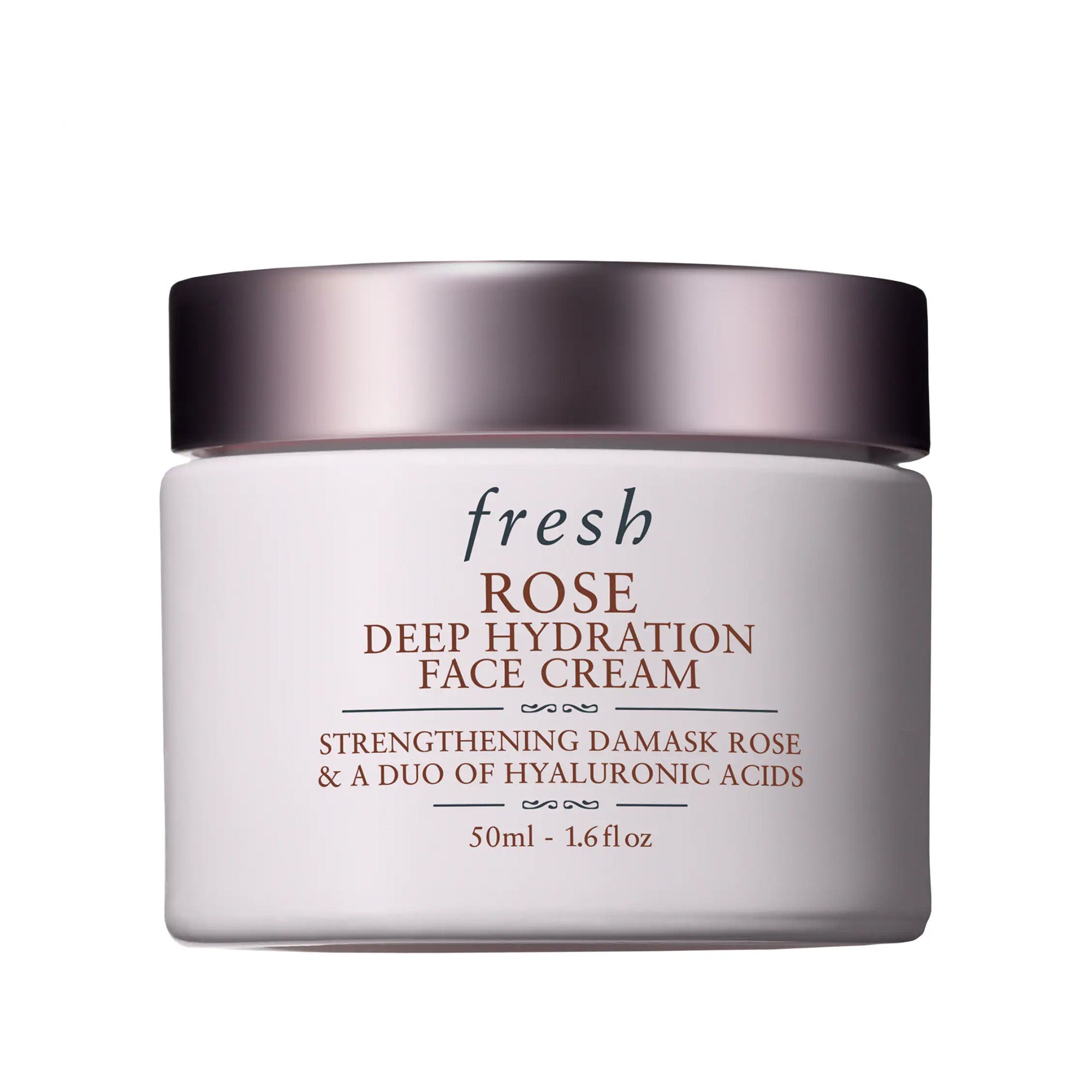 Fresh Rose Face Cream 1.6oz - Hydrating & Brightening Moisturizer for Dry Skin - Day & Night Skincare for Women & Men - Perfect for Sensitive Skin & Anti-Aging Routine