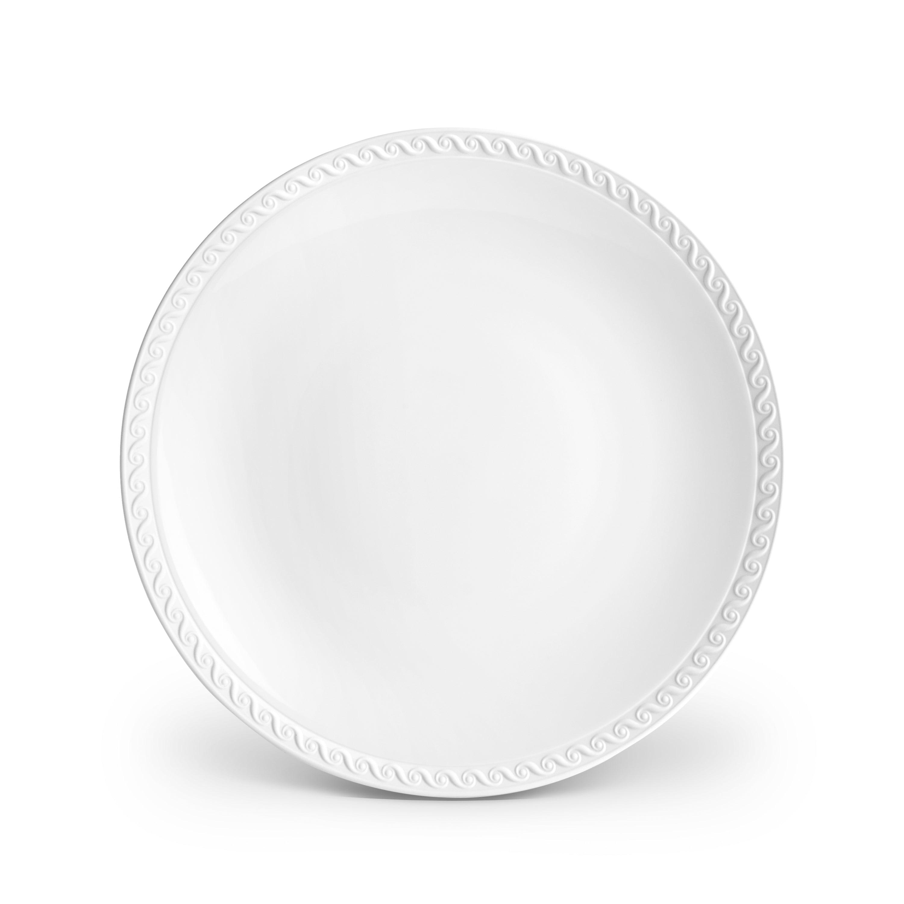 Premium White Neptune Dinner Plates - Elegant Porcelain Dinnerware Set for Formal Dining, Parties & Everyday Use