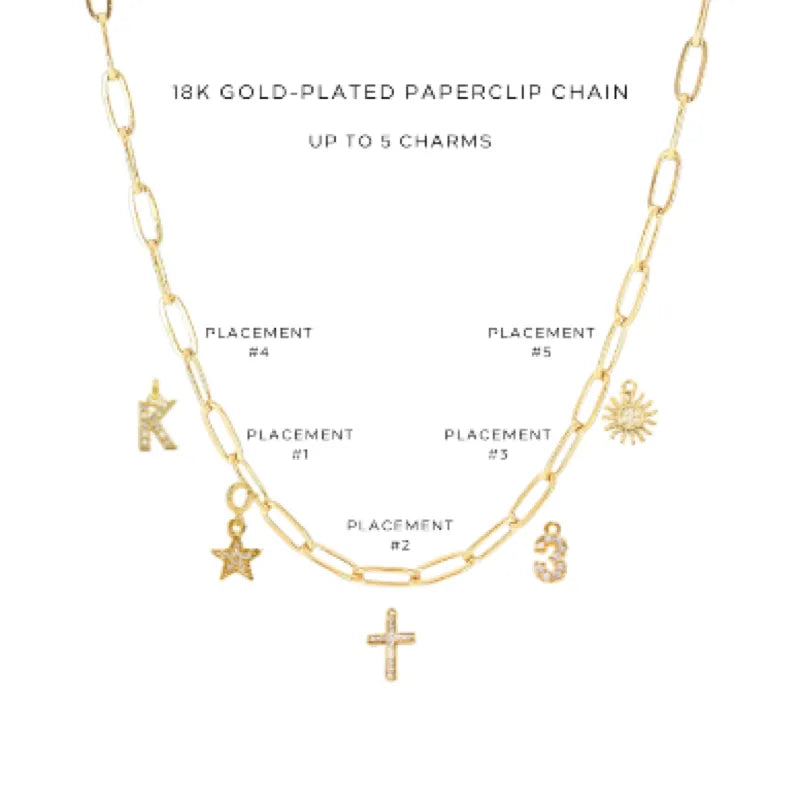Elegant Charm Necklace with Assorted Charms - Perfect for Gifts, Parties & Everyday Wear | $48.00