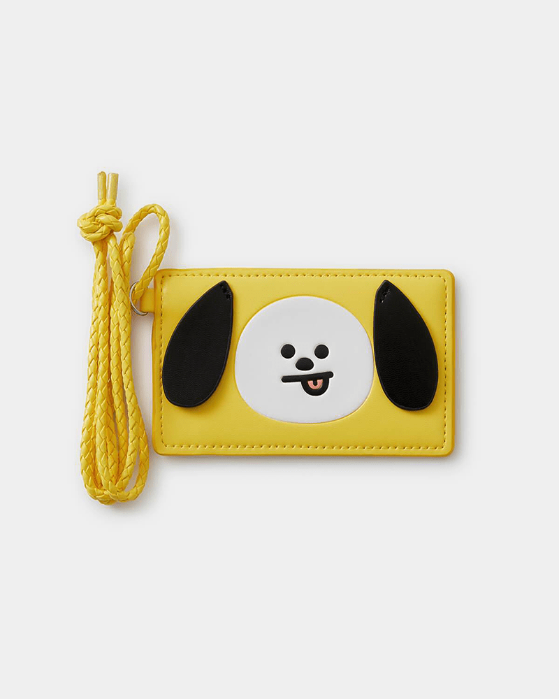 BT21 CHIMMY Strap Card Holder - Cute BTS Phone Wallet for Credit Cards & ID - Perfect for K-Pop Fans, Concerts, and Everyday Use