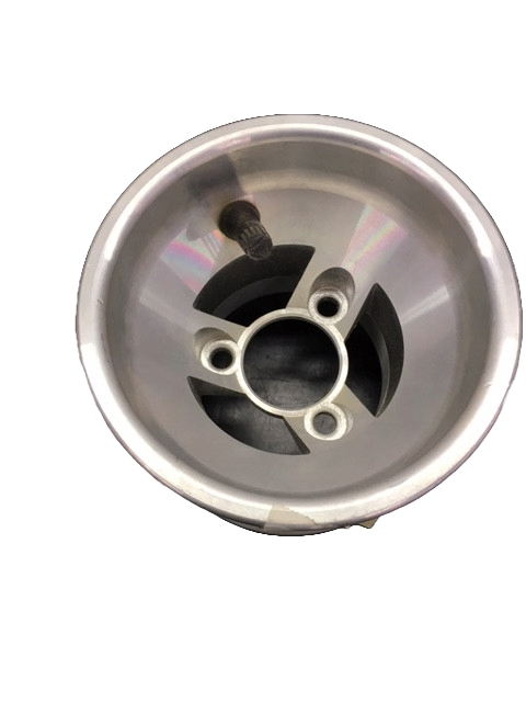 115mm Single Aluminum Wheel - Lightweight & Durable Replacement Wheel for Carts, Hand Trucks, and Industrial Equipment