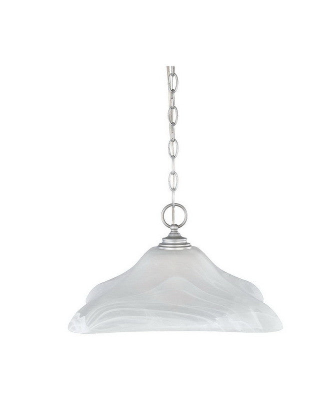 Designer Fountain Lighting 81932 MTP Bella Vista Collection Matte Pewter Hanging Pendant Chandelier - Perfect for Dining Room, Kitchen Island & Entryway Lighting