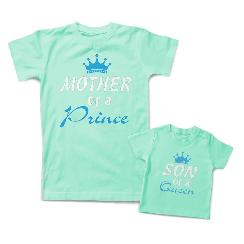 Stylish Mommy and Me Outfits - Queen & Prince Matching Cotton Sets for Mother and Son | Perfect for Family Photos, Special Occasions & Mother's Day