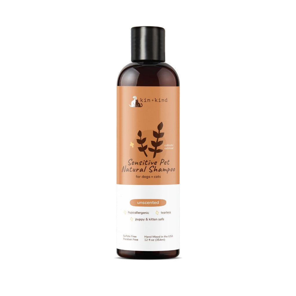 Organic Pet Shampoo & Conditioner for Dogs & Cats - Natural, Hypoallergenic, Gentle Moisturizing Formula - 12oz - Safe & Soothing for Sensitive Skin - Perfect for Bath Time & Grooming at Home