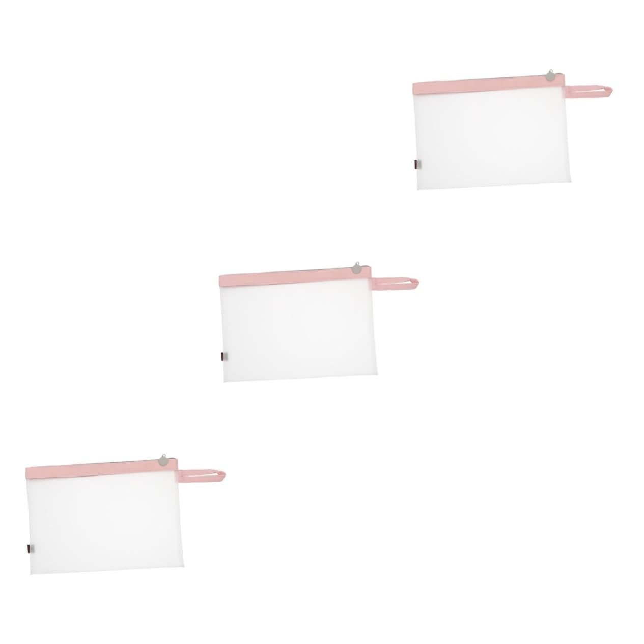 VILLCASE 3-Pack Waterproof Zippered File Organizer - Mesh Document Storage Bags for Office, School & Travel - Perfect for Organizing Papers, Stationery & Office Supplies