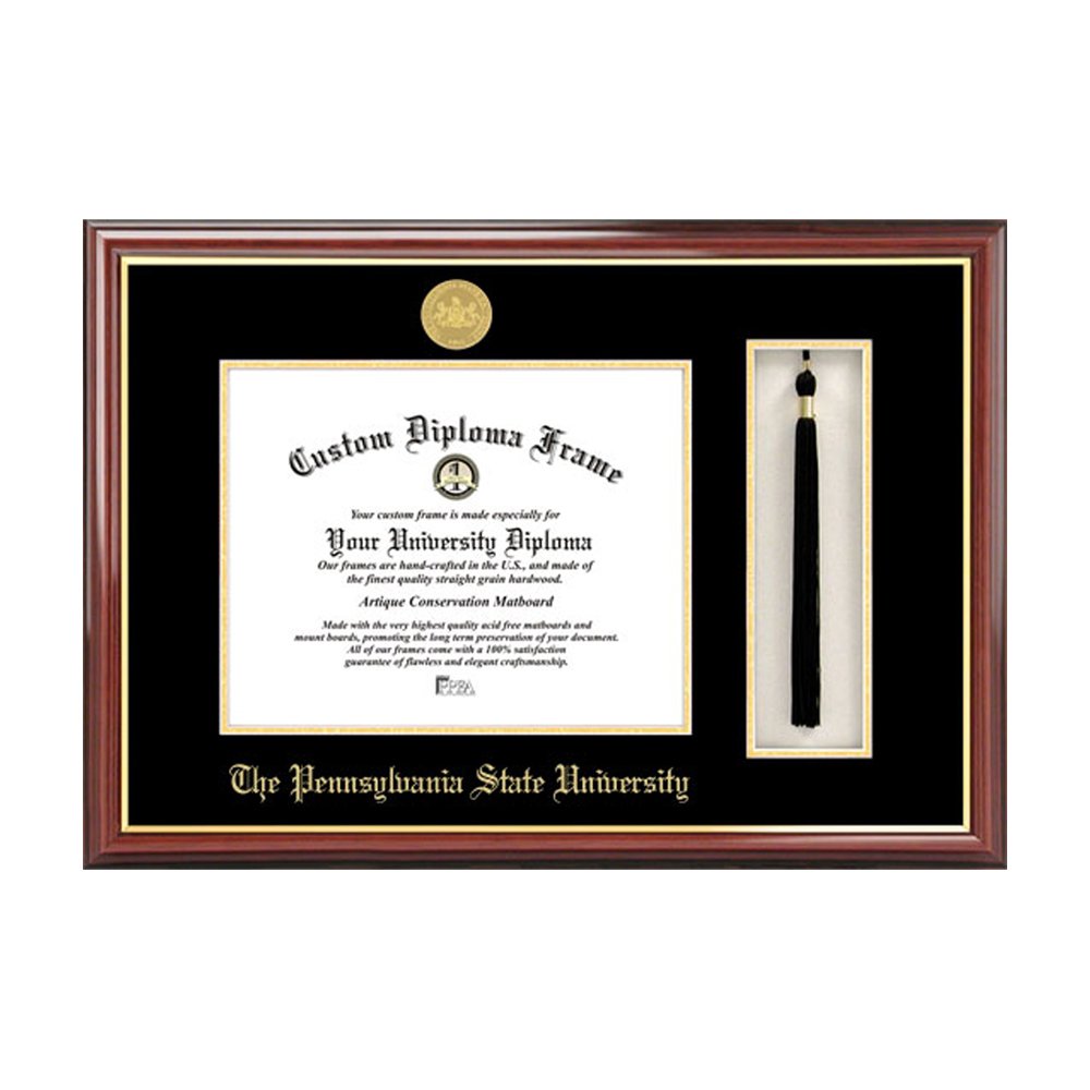 Penn State University Graduation Tassel Box & Diploma Frame Set - Commemorate Your College Achievement with Display Case for Tassel and Diploma - Perfect for Graduation Gifts and Home Office Decor