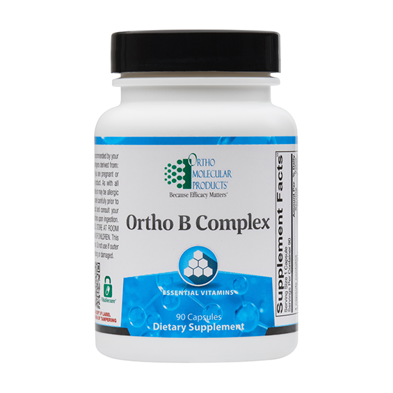 Ortho B Complex Vitamin Supplement - 90 Capsules for Energy, Metabolism & Nervous System Support | Daily Immune Booster for Men & Women