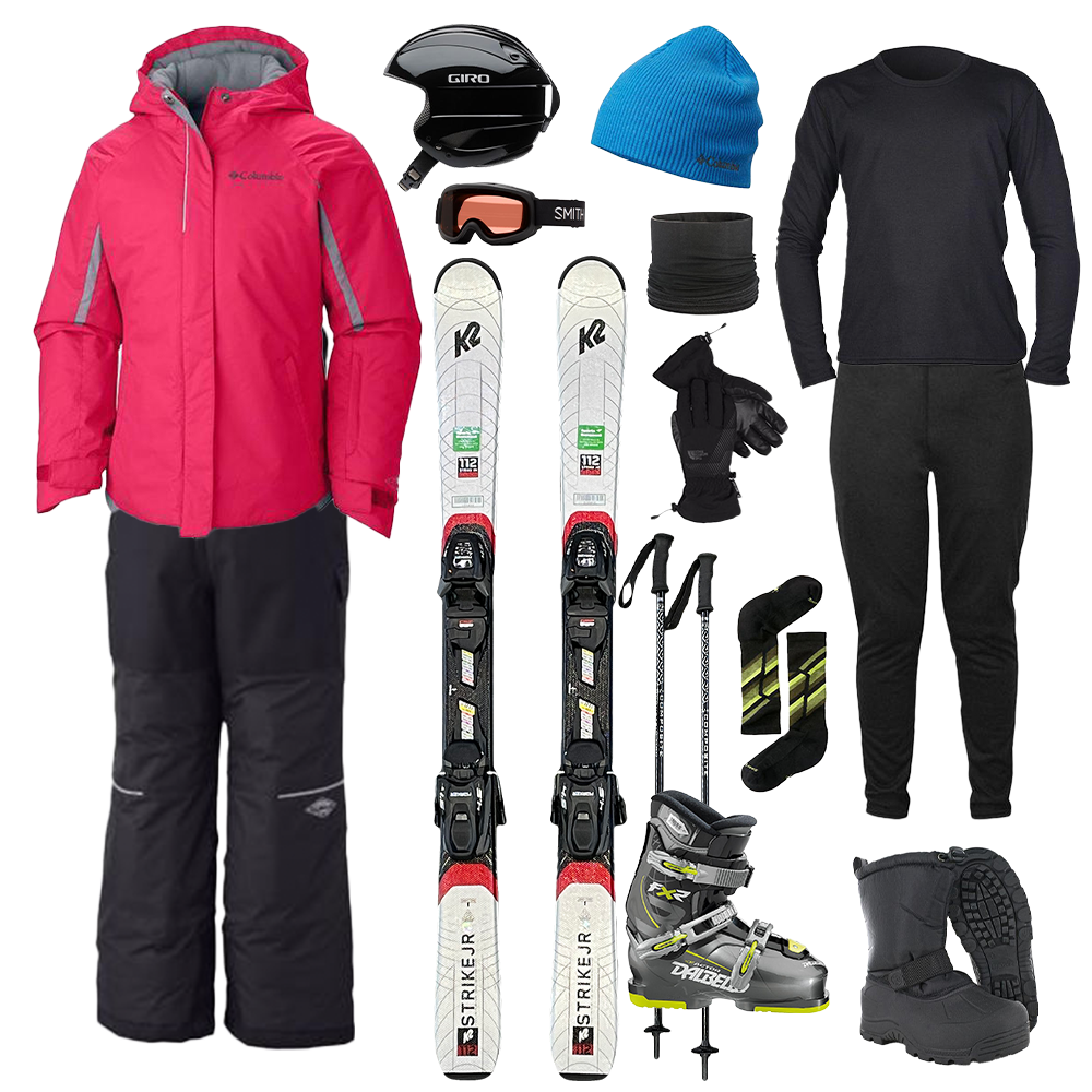 Columbia The Works Package with Bibs - Girls' Ski Outfit for Winter Sports & Snow Play | Waterproof & Insulated Ski Bibs for Cold Weather Adventures