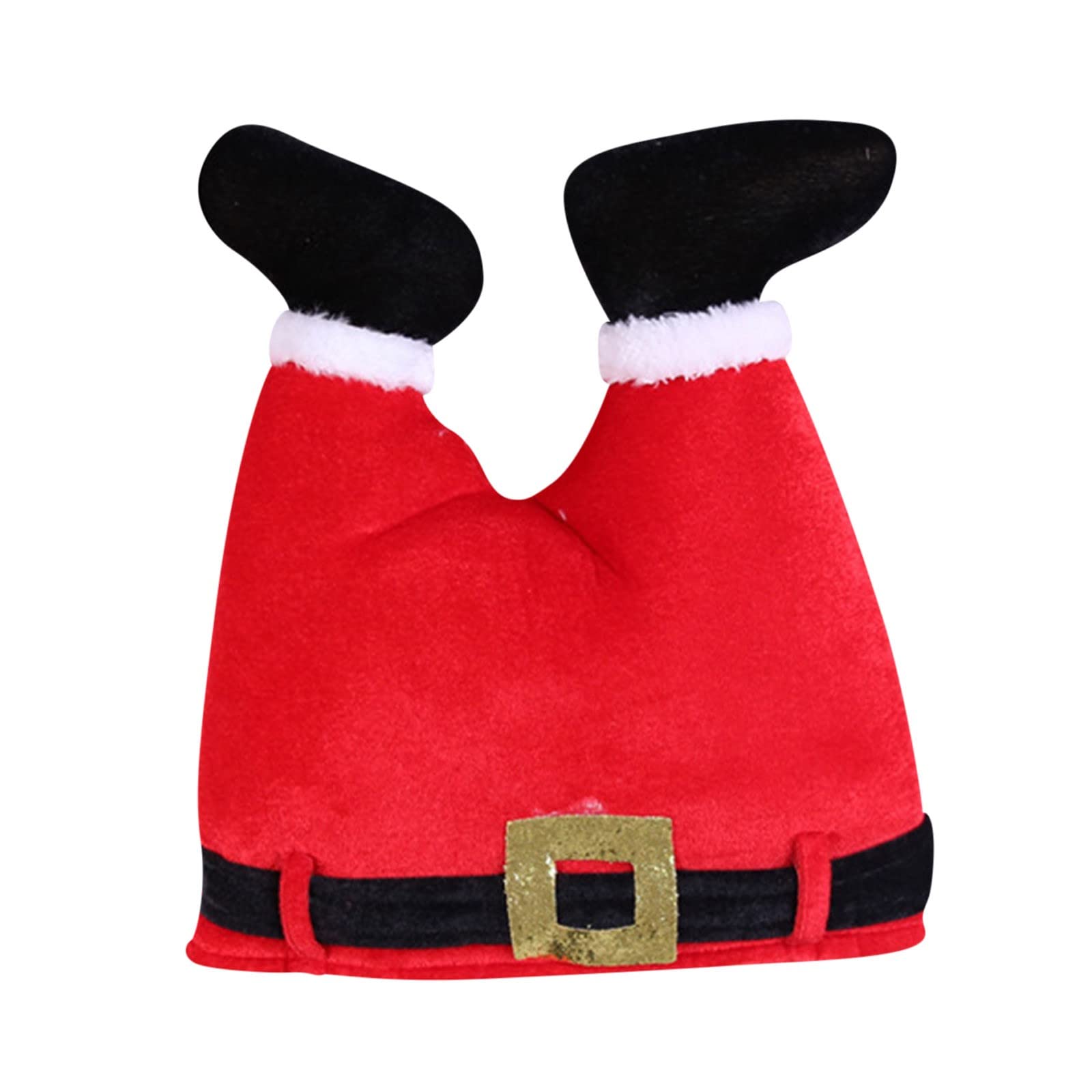 Christmas Party Hats for Kids & Adults - Festive Red Clown Baseball Caps for Holiday Celebrations, Beach Outings, and Family Gatherings