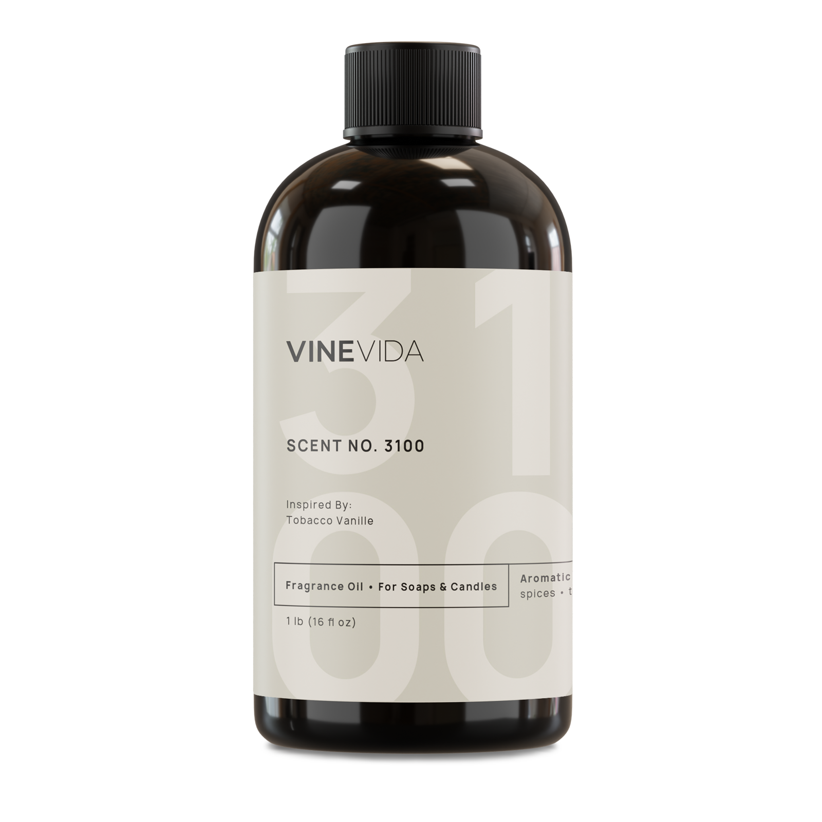 Premium 3100 Fragrance Oil for Soap & Candle Making - Tobacco Vanilla Scent Inspired by Tom Ford | Home Fragrance, DIY Crafts, Aromatherapy, Gift Ideas