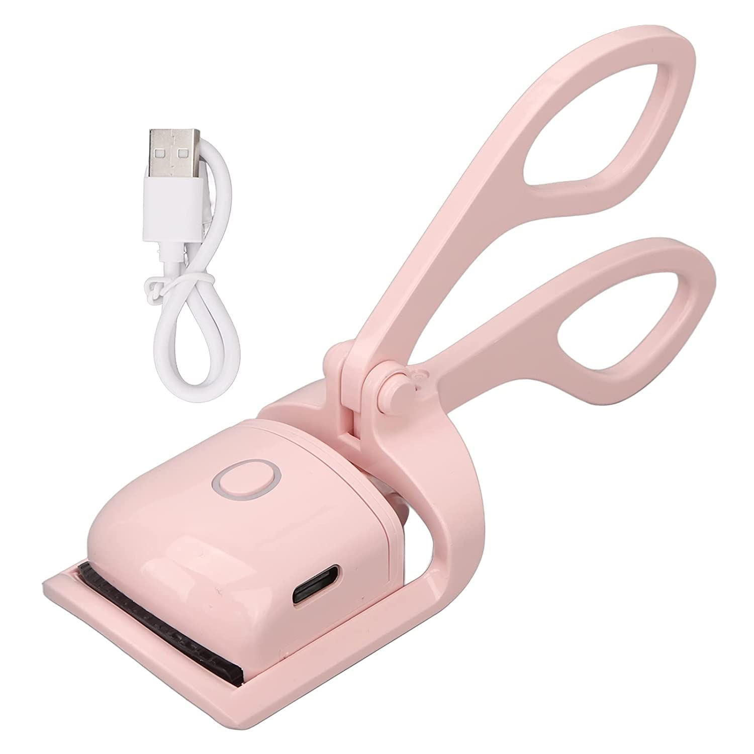 USB Rechargeable Heated Eyelash Curler - Crobat Electric Lash Curler with 2 Heating Modes for Long & Natural Lashes | Quick Curling | Perfect for Home, Travel & Daily Makeup Routine (Pink)