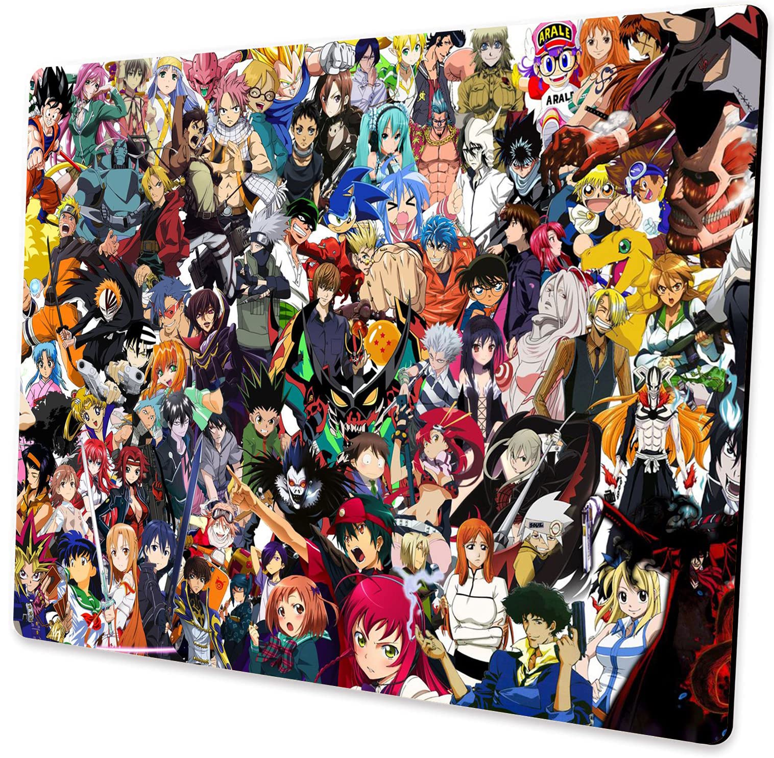 Anime Gaming Mouse Pad with Anti-Slip Rubber Base - Large Non-Slip Desk Mat for PC, Laptop & Office Use - Perfect for Work, Gaming & Home Office (Style A-02)