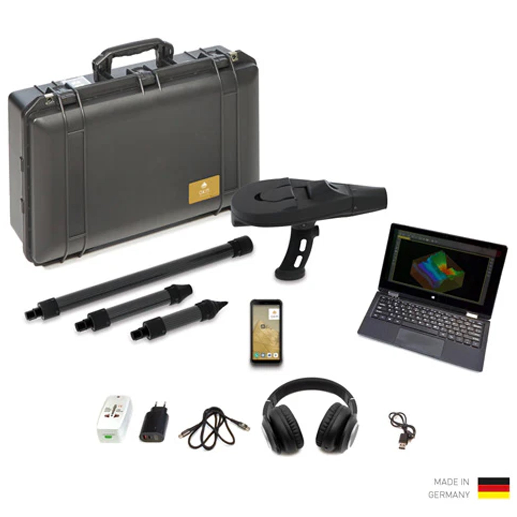 OKM Delta Ranger Professional Metal Detector with Multiple Scan Modes - Long Range, Thermo Scan & 3D Ground Scan | Perfect for Treasure Hunting, Archaeology & Gold Prospecting