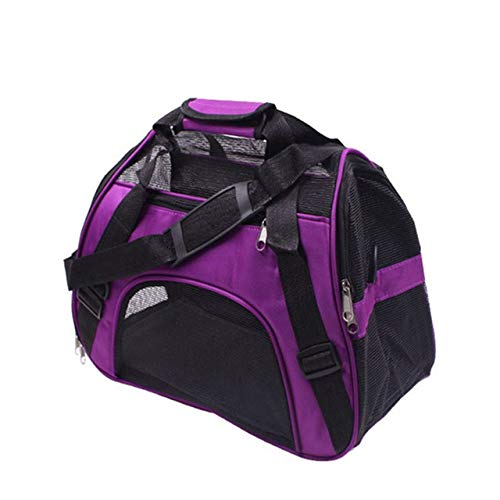 Portable Travel Pet Backpack - Breathable Mesh Dog Carrier Bag for Small to Medium Dogs - Lightweight & Hands-Free Design for Hiking, Walking, Outdoor Adventures & Daily Use